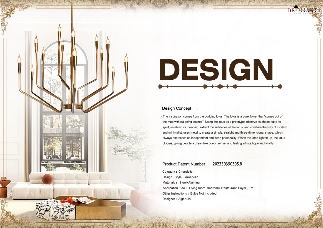 lamp supplier：Illuminate Your Identity: Artistic Chandeliers for Personalized Spaces