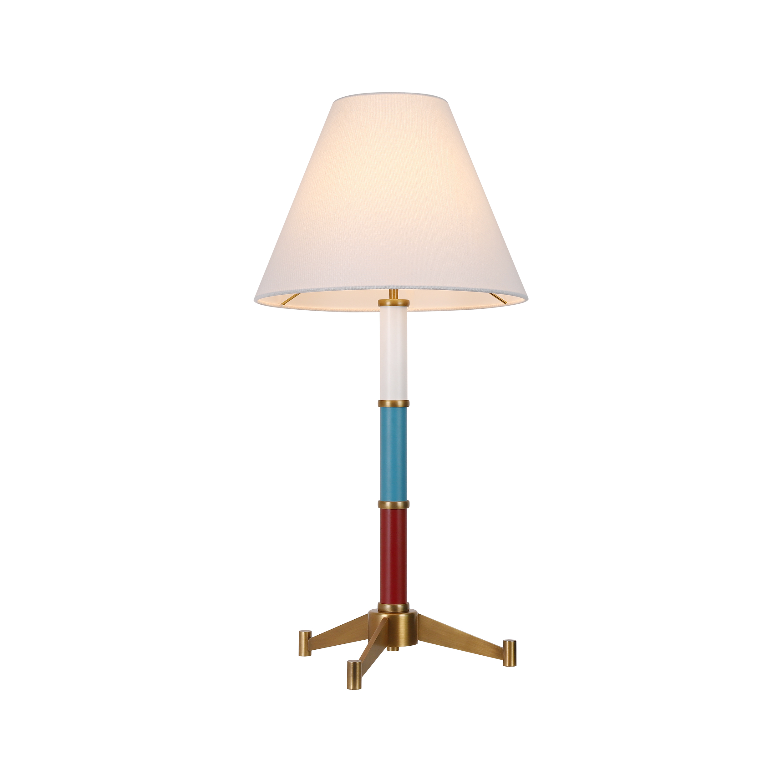 New vintage color matching table lamp